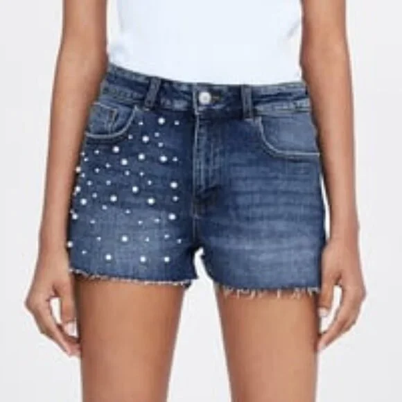 ZARA PEARLS SHORTS Z1975 SZ 30 (US 10)